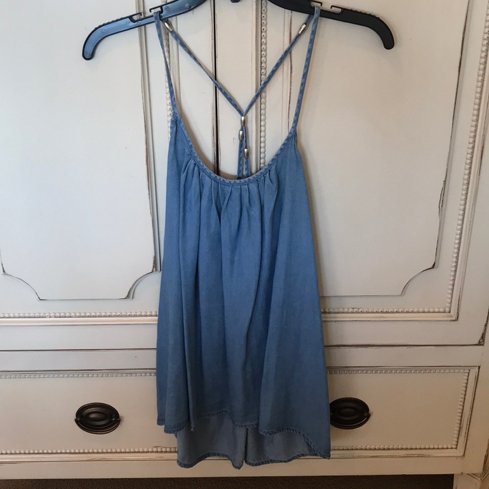 Zara 1976 Denim Top